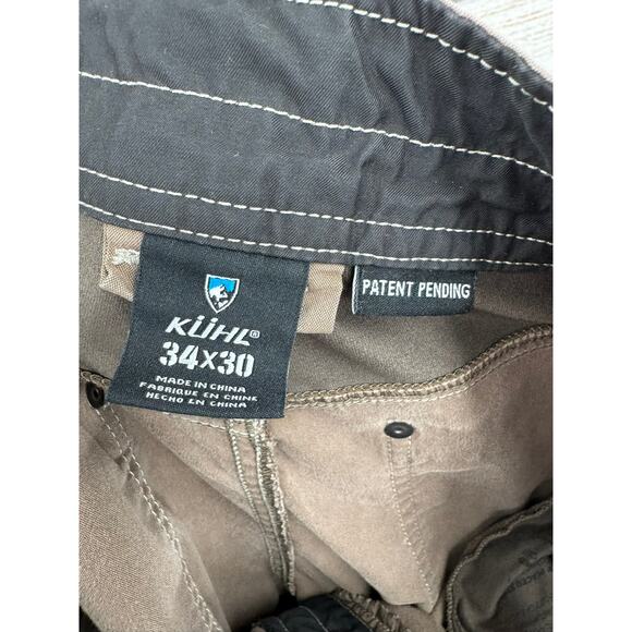 Kuhl Radikl Hybrid Hiking Pants Mens 34x30 Brown Gray Stretch 5 Pocket - Picture 8 of 13